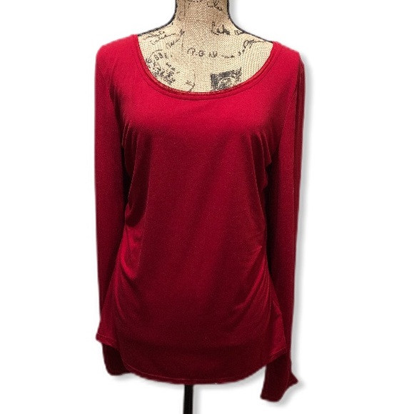 White House Black Market Tops - {WHBM} Ruched Long Sleeve Top